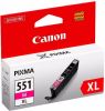Canon inktcartridge CLI 551M XL, 680 pagina&apos, s, OEM 6445B001, magenta online kopen