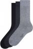 FALKE Giftbox Happy sokken set van 3 grijs/zwart online kopen