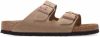 Birkenstock Arizona zachte voetbedden Suede lederen sandalen , Beige, Dames online kopen