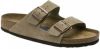 Birkenstock Arizona zachte voetbedden Suede lederen sandalen , Beige, Dames online kopen