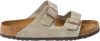 Birkenstock Arizona zachte voetbedden Suede lederen sandalen , Beige, Dames online kopen