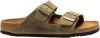 Birkenstock Arizona zachte voetbeddolten sandalen , Groen, Heren online kopen