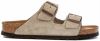 Birkenstock Arizona zachte voetbedden Suede lederen sandalen , Beige, Dames online kopen