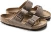 Birkenstock Arizona zachte voetbedden Suede lederen sandalen , Beige, Dames online kopen