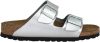 Birkenstock Slippers Arizona narrow Birko Flor Zilverkleurig online kopen