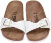 Birkenstock Slippers Madrid BF in lak look, smalle schoenwijdte online kopen