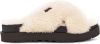 Ugg Fuzz Sugar Cross Slide in White,, Sustainable online kopen