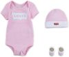 Levi's Kids giftset Classic Batwing met romper roze/wit online kopen