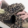 Scapino TwoDay leren sneakers met panterprint bruin online kopen