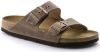 Birkenstock Arizona zachte voetbedden Suede lederen sandalen , Beige, Dames online kopen