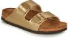 Birkenstock Slippers Arizona van glanzende birko flor, schoenwijdte smal online kopen
