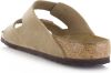 Birkenstock Arizona zachte voetbedden Suede lederen sandalen , Beige, Dames online kopen