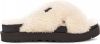 Ugg Fuzz Sugar Cross Slide in White,, Sustainable online kopen