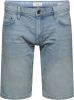 ESPRIT edc Men regular fit jeans short blue light wash online kopen