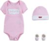 Levi's Kids giftset Classic Batwing met romper roze/wit online kopen